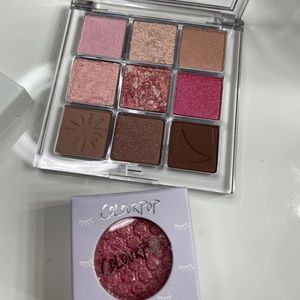 Colourpop Clearly in love palette and super shock shadow